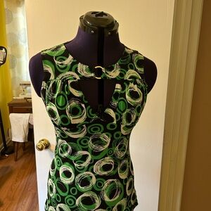 Cute summer top, has  paddled bra insert removable!size 10-12 slim fit
